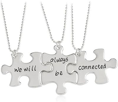 3-piece trendy necklace Best Friends Forever in alloy gift we will always be connected square letter... Nigeria's most diverse e-commerce platform delivers quality and affordability to your doorstep in 5-8 days.