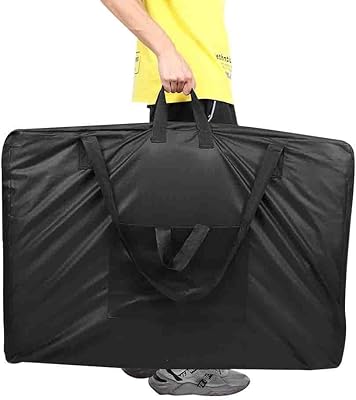 Transport bag for massage bed, universal portable massage pillow, black canvas shoulder bag for spa table accessories (92 x 62 cm).. Your ultimate shopping destination, DIAYTAR NIGERIA combines extensive selection with affordable shipping.