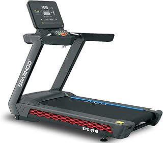 Sparnod Fitness StC 5775 racing mat with AC 5.5 HP engine for walking and running for commercial and domestic, black and silver use.. DIAYTAR NIGERIA makes quality accessible with low prices and reliable 5-8 day nationwide delivery.
