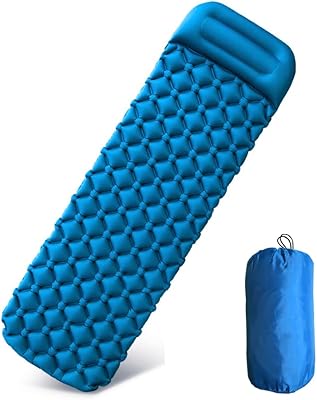 Camping sleeping cushion - Light Light Plastic Sleeping Carpet for Camping, Hiking, Beach - Pneumatic Compact Inflatable Camping Mattress Ultraleging with pillow.. Your shopping dreams realized through DIAYTAR NIGERIA's affordable platform with reliable delivery times.