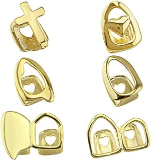 OC 6 pieces gold plated 18K Det Upper mouth teeth Unique grill hood for dental accessories from mouth.. Discover thousands of products on DIAYTAR Nigeria with delivery between 5 to 8 days across the country.