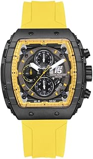 Men's chronograph watch with silicone bracelet, 22 mm, black H3856g ylyl, black, 22 mm.. Shop with purpose at DIAYTAR NIGERIA and receive products at unbeatable prices within the week.