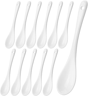 P.T.A.T. tea spoons, batch of 12, white porcelain, espresso spoons, ceramic spoon, ceramic teaspoon, ceramic teaspoons, tea spoon for loose tea, tabletage.. DIAYTAR NIGERIA: Revolutionizing how Nigerians shop with affordable prices and prompt delivery services.