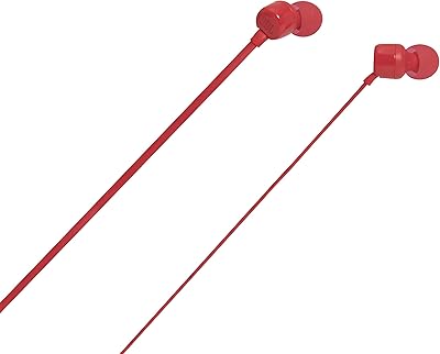 Headphones JBL tone 110, wired with microphone, jblt110red, red.. DIAYTAR NIGERIA delivers more than purchases - we deliver affordable shopping solutions within the week.
