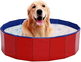 Foldable plastic pool for dogs, small dogs, cats and children (red - 24 "x 8").. DIAYTAR NIGERIA makes online shopping accessible to all with budget-friendly prices and reliable delivery.