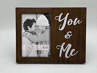 Windy Hill Collection 4 X 6 Frame Photo in Brown Wooden You & Me with white floral pattern (4 "X 6").. Navigate countless options with DIAYTAR NIGERIA's comprehensive marketplace and budget-friendly shipping.