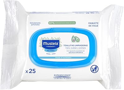 Face cleaning wipes Body and Pompis Format Voyage Mustela For Baby or Children.. DIAYTAR NIGERIA: Where every Nigerian finds what they need at prices they can afford, delivered promptly.