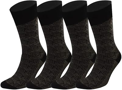 Turkish formal socks in bamboo for men, set of 4 brown socks for outdoor costumes.. Enjoy low prices, wide selections, and reliable delivery with DIAYTAR Nigeria.