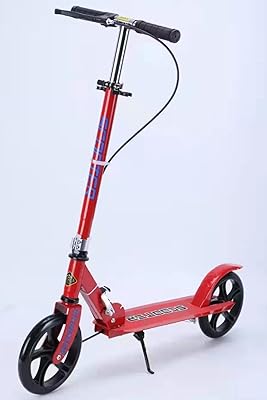 Dorsa scooter for adults and adolescents, scooter with adjustable height, double suspension and shoulder strap, large wheels scooter, red.. DIAYTAR NIGERIA: Where affordability meets reliability with thousands of products delivered promptly.