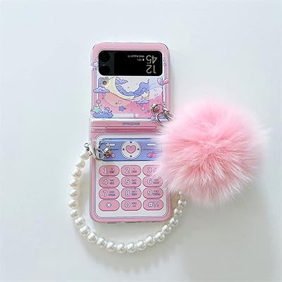 Cute Cartoon Network Galaxy Z Flip 4 Bead Belt Case.. DIAYTAR NIGERIA: Bringing quality products to every Nigerian with affordable nationwide delivery.
