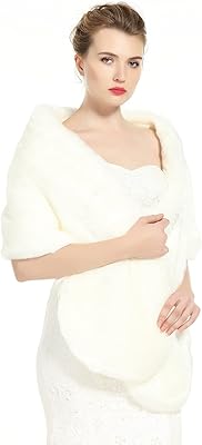 Beautiful faux fur shawl for women for bride/wedding/feast-s62, 67 \ "*14 \".. DIAYTAR NIGERIA: Bringing affordable shopping solutions with a diverse product catalog delivered nationwide.