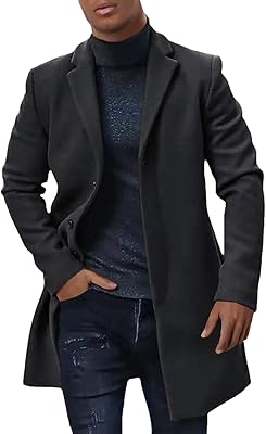 Fall-winter-winter trench coat for men, gentle and hot sheds.. DIAYTAR NIGERIA: Where value shopping meets reliable 5-8 day delivery across the nation.