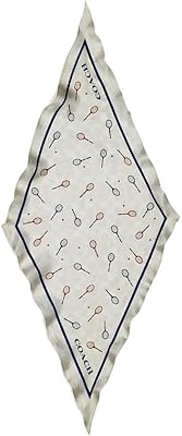 Printed silk scarf tennis coach for women, red-bracked red, single size, curry-blue red, one size.. Your trusted marketplace, DIAYTAR NIGERIA offers extensive variety with delivery within 8 days.