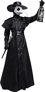 Gigiru Halloween costume of doctor of the plague, doctor of the plague with long nose steampunk frightening halloween mask Halloween ball.. DIAYTAR NIGERIA combines the largest product selection with affordable prices and reliable delivery.