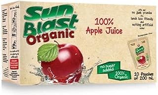 Sun Blast organic apple juice - 10 x 200 ml.. For everyday items and more, trust DIAYTAR Nigeria.