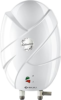 Bajaj splendora instant water heater 3 kW Liters (geyser) white capacity.. DIAYTAR NIGERIA: Where shopping meets satisfaction with affordable prices and delivery within 8 days.