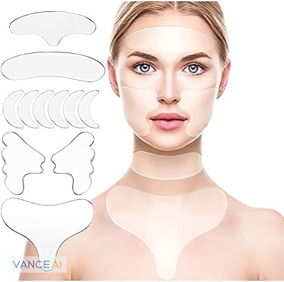 11 pieces of reusable silicone patches against chest wrinkles, silicone patches for wrinkles of the neck and forehead, set of pads for eye and cheeks, Valentine's Day gift.. Shop smart with DIAYTAR NIGERIA's vast selection and enjoy affordable shipping in just 5-8 days.