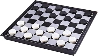Rubik's Checkers board game, set of magnetic travel parts with foldable/laptop storage board, traditional educational games for children/children/adults (25 x 25 x 2 cm, black/white).. Why waste time in traffic when you can shop online at DIAYTAR Nigeria? Enjoy convenience, unbeatable prices, and prompt delivery anywhere in Nigeria.