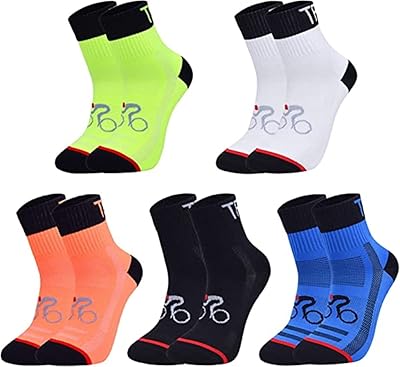 Packaged sports socks, cycling sports socks with support from the arch, colorful sports socks anti-breathable inside men and women (5 pairs, size L), 13.. DIAYTAR NIGERIA: Where shopping is easy, prices are low, and delivery is just days away.