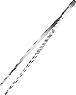 Delfino long kitchen pliers with fine -tooth -to -teeth stainless stainless steel clips with thin teeth for cooking and grills.. Discover the perfect balance of selection and value with DIAYTAR NIGERIA's nationwide e-commerce platform.