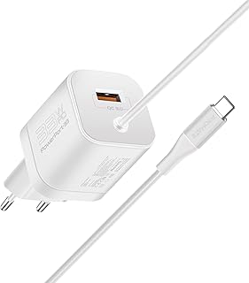 USB Type-C Loading Type-C, High-end wall adapter 33 W with Quick Charge 3.0 22.5 W port, 1.5 m integrated-C cable and adaptive loading secure for iPad Air, PowerPort-PDQC3 EU white.. DIAYTAR NIGERIA brings a world of products to your fingertips with affordable prices and quick delivery.