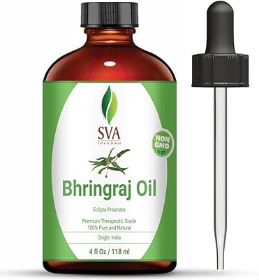 Oil Bhringraj SVA Organics (118 ml, 4 OZ) - Therapeutic oil of superior quality guaranteed 100 % pure and natural - ideal for nutrition, growth and skin skin care.. Everything you want, delivered fast — DIAYTAR Nigeria does it better.