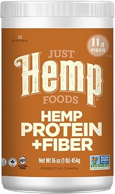 Protein powder Just Hemp Foods, checked without GMOs with 11 g of protein and 11 g of fiber per portion, 16 oz.. Discover the joy of online shopping with DIAYTAR NIGERIA's budget-friendly prices and reliable shipping.