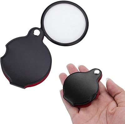 Rubik 8x foldable pocket magnifying glass, 50 mm lens diameter, PU leather case, gift for father, mother and children.. DIAYTAR Nigeria brings you closer to everything you need — fast delivery, low costs, and variety.