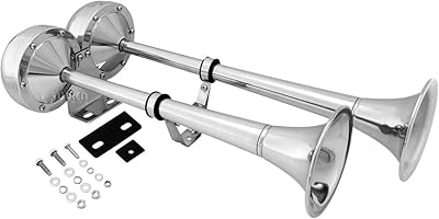 Vixen Horns Powerful Klaxon Electric Train Double Steel Stainless steel for boats/motorhomes/trucks 12V Chrome VXH2112MAR.. Shop across categories at DIAYTAR NIGERIA with the confidence of prompt and budget-friendly delivery.