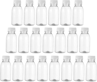 Todmummy 30 pieces of 100 ml empty plastic juice bottles with lids, reusable drinks for milk, juices, drinks.. DIAYTAR NIGERIA: Where affordable online shopping meets reliable delivery across Nigeria.