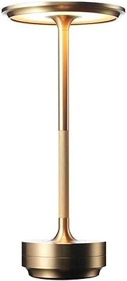 LED table lamp with variable intensity tactile sensor, metal, USB-C loading, 3000-6000k, 36 hours of low intensity, 8 hours of high intensity, for restaurants, hotels, house (gold).. Nigeria's favorite online shopping platform, DIAYTAR offers unbeatable prices and delivery within a week.