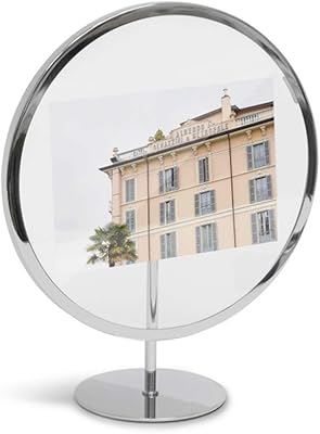 Umbra infinity photo frame, floating photo display for desk or wall, 5 × 7, chrome.. DIAYTAR NIGERIA: Your trusted e-commerce partner with extensive product choices and affordable delivery.