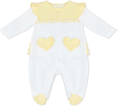 Dors-Bien Moon 100% cotton 1-3m yellow and white lemon hearts | Baby girl clothes newborn.. Forget the long lines — DIAYTAR Nigeria is always open for shopping.