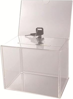Suggest boxes The White Shop with slit, lottery ticket boxes, donation boxes, for ticket collection and voting competitions, 12 x 16 x 20.6 cm.. Your trusted marketplace, DIAYTAR NIGERIA offers comprehensive selection with budget-friendly delivery.