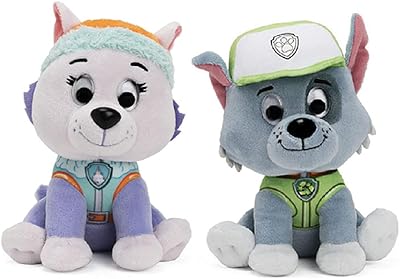 Toy in plush dh.e. 6" package of 2 everest and rocky.. With DIAYTAR Nigeria, shopping online is easy, affordable, and fast.