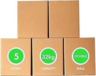 Honeylevo cardboard box, cardboard, for shipping and packaging, 100% recyclable corrugated cardboard moving boxes (45 x 45 x 70 cm) (5).. Explore the biggest product variety online — only at DIAYTAR Nigeria.