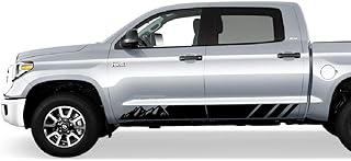 Adhesive sticker with left and right side bands compatible with Toyota Tundra 2007-2021.. DIAYTAR NIGERIA transforms online retail with unbeatable prices and consistent delivery timeframes.