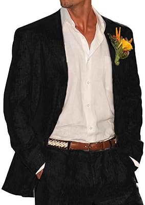 Linen costumes for men, set of 2 rooms, fitted cut, for wedding party, summer, relaxed ball costumes.. DIAYTAR NIGERIA brings the marketplace to your home with budget-friendly prices and nationwide delivery.
