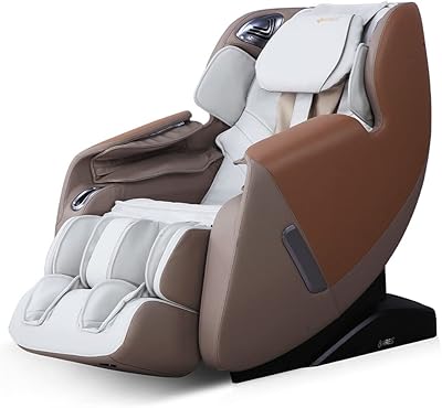 Aris massage chair of Unova (beige/brown).. DIAYTAR NIGERIA connects your desires with reality through our affordable e-commerce platform and quick delivery.