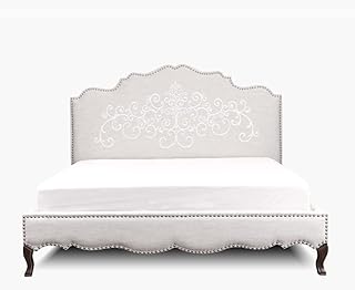 King size bed Aron for bedroom decoration, size 180 x 200 cm 216 x 203 x 148 of Home Home.. Experience the DIAYTAR difference with our vast product selection and delivery within 5-8 days.