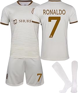 Gartarn Kids 2023 football jersey, Ronaldo n ° 7 Nasr Al Riyadh 2nd outdoor football jersey, jersey/shorts gift box, young sizes.. DIAYTAR NIGERIA: Your trusted e-commerce partner with extensive product choices and affordable delivery.