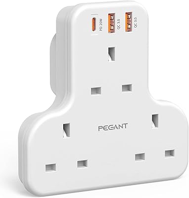 Begant Multiprise Extension Extension Power Adapter with 2 USB ports and USB-C 20 W fast load, 3-way wall charger, charging station (without cable).. Transform how you shop with DIAYTAR NIGERIA's vast selection and budget-friendly delivery options.