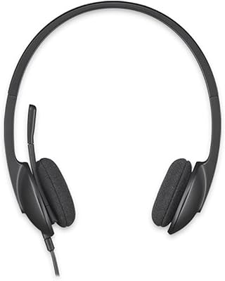 Logitech H340 black USB helmet.. DIAYTAR NIGERIA: Creating access to affordable products for every Nigerian with our swift delivery service.