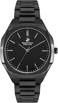 Black analog watch for men beverly hills polo club - bp3023x.650, black.. DIAYTAR NIGERIA: Where value shopping meets reliable 5-8 day delivery across the nation.