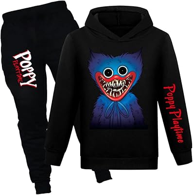 Poppy playtime boys Huggy Wuggy Hoody Sweatshirts High Gaming Gray Gray Gray Black Pull High Girls Hooded Mode.. DIAYTAR NIGERIA delivers on our promise of variety, affordability, and prompt nationwide service.