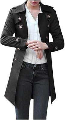 Women's coats Fankle Dirty Cross Jacket Cross-Walker with folded collar with belt.. Experience shopping freedom with DIAYTAR NIGERIA's vast selection and dependable nationwide shipping.