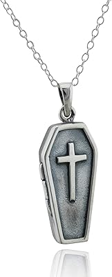 Oxidized sterling silver clock necklace, cable chain, 18 ", funeral with cross.. Don’t wait weeks — DIAYTAR Nigeria delivers your order in just a few days.