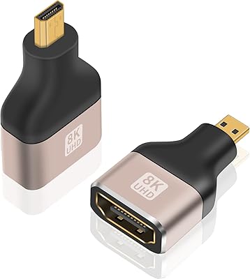 DUTEK 8K micro HDMI to (2) female male adapter supports.. Experience the ease of modern shopping with DIAYTAR NIGERIA's diverse marketplace delivered promptly.