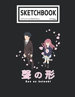 Sketch book: a sílẹnt voíce anime manga koe no katachi 110 virgin pages of size 8.5 x 11 to draw, write, paint, sketch or scribble.. DIAYTAR NIGERIA: Where affordability and variety meet with convenient delivery within 8 days.