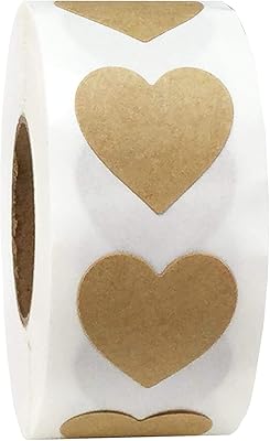 300 pieces Kraft labels in the shape of a brown heart, kraft labels virgins paper gift labels for the decoration of cosmetics, mason jars, food pots, kitchen crafts.. Spend less, get more — that’s the DIAYTAR Nigeria promise.